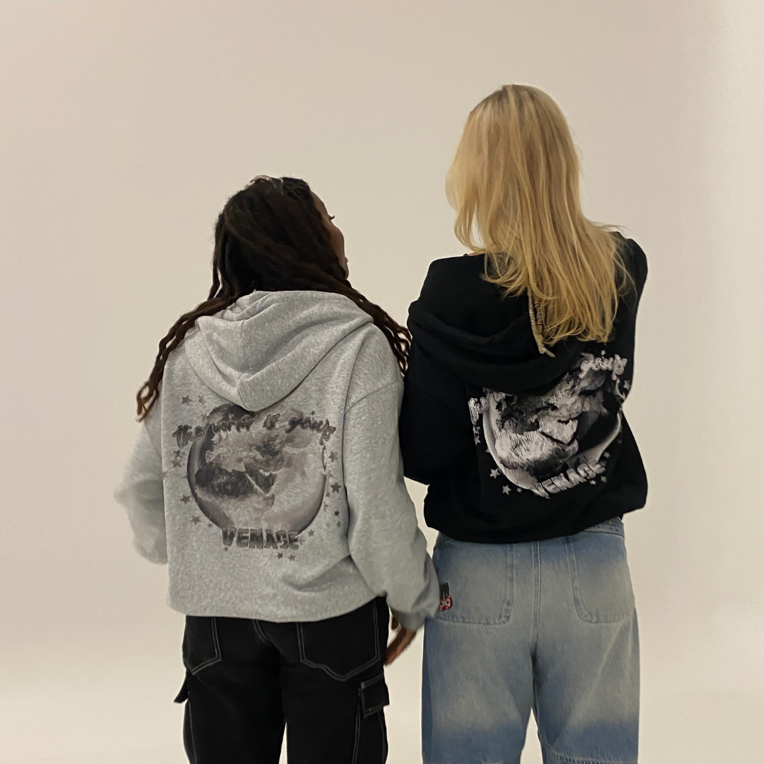 Venace "mm" zip-up hoodie