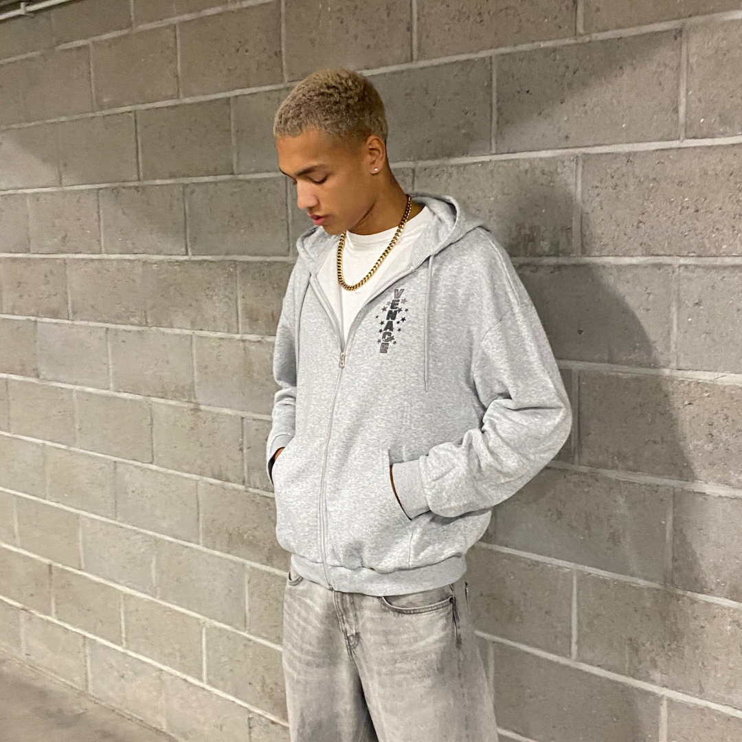 Venace "mm" zip-up hoodie