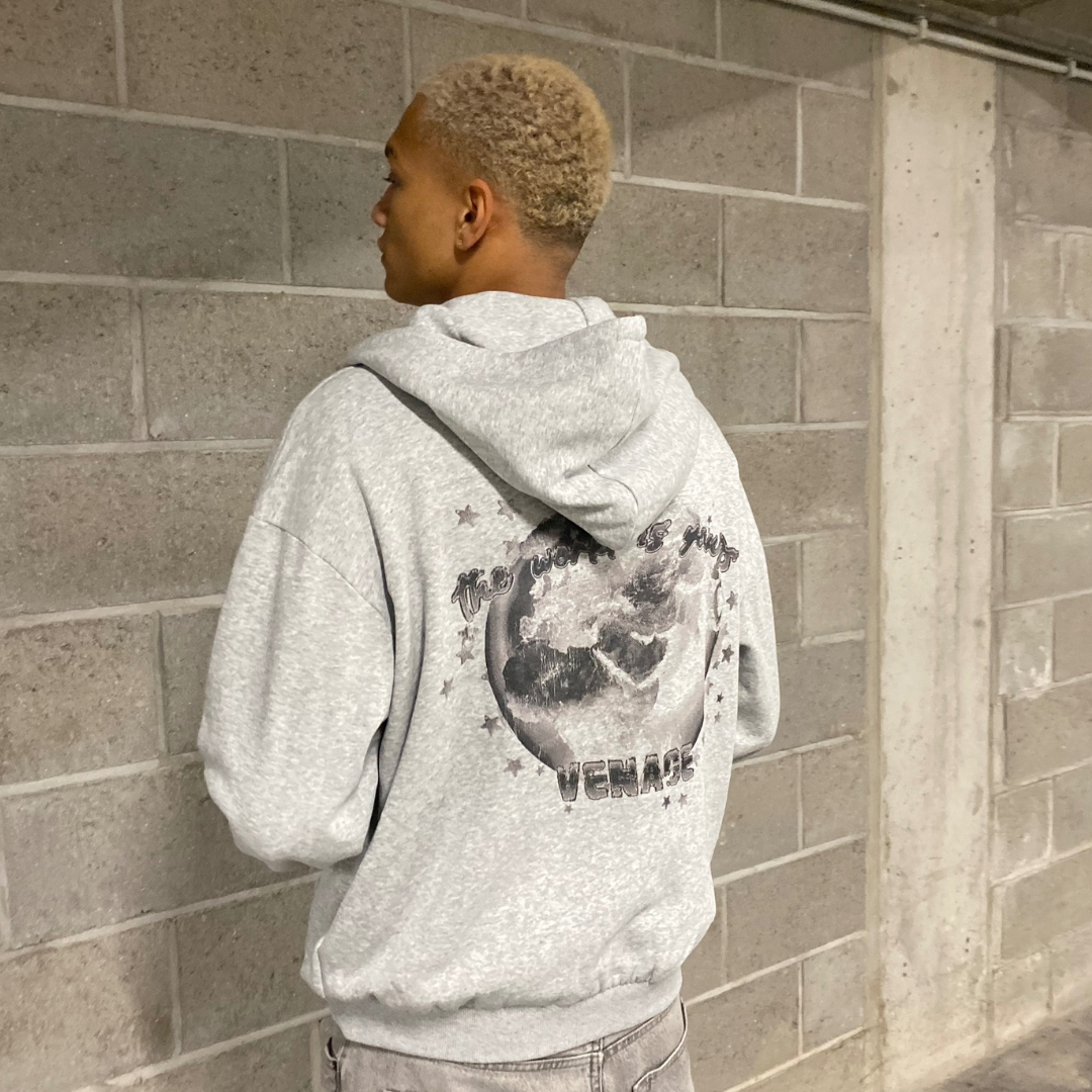 Venace "mm" zip-up hoodie