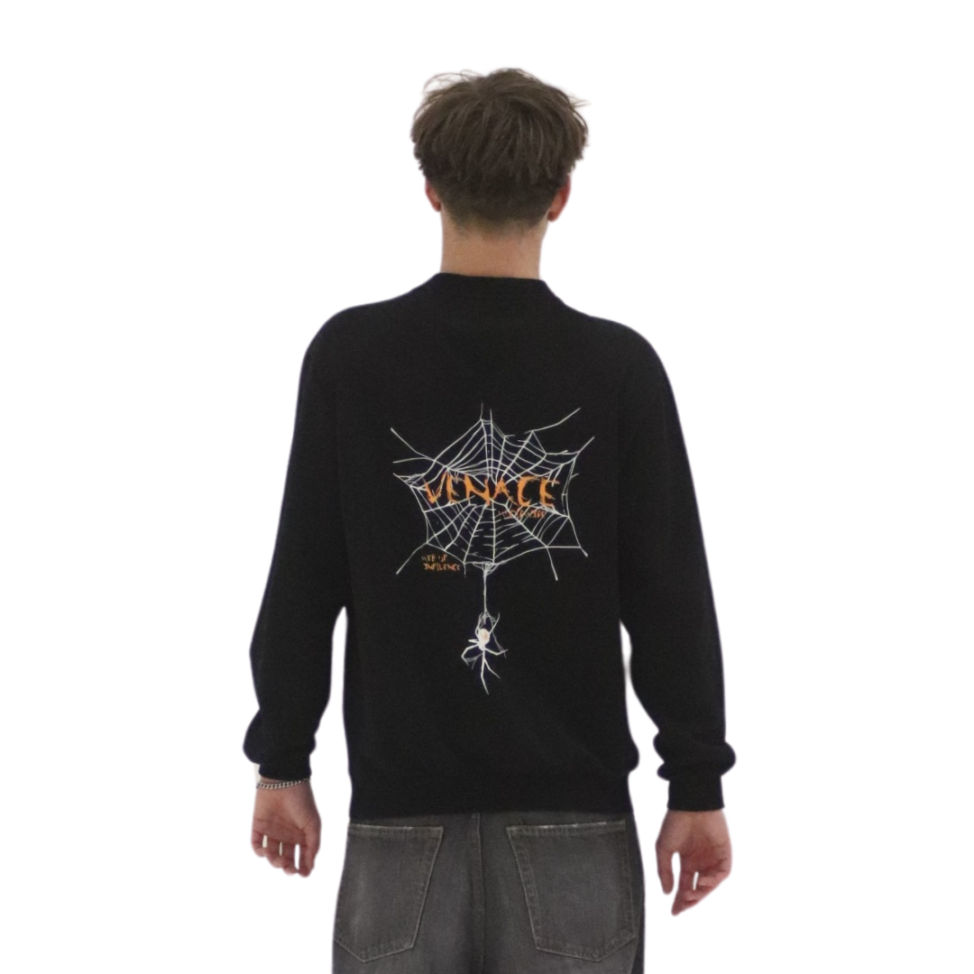 Venace "influence" sweater black & orange