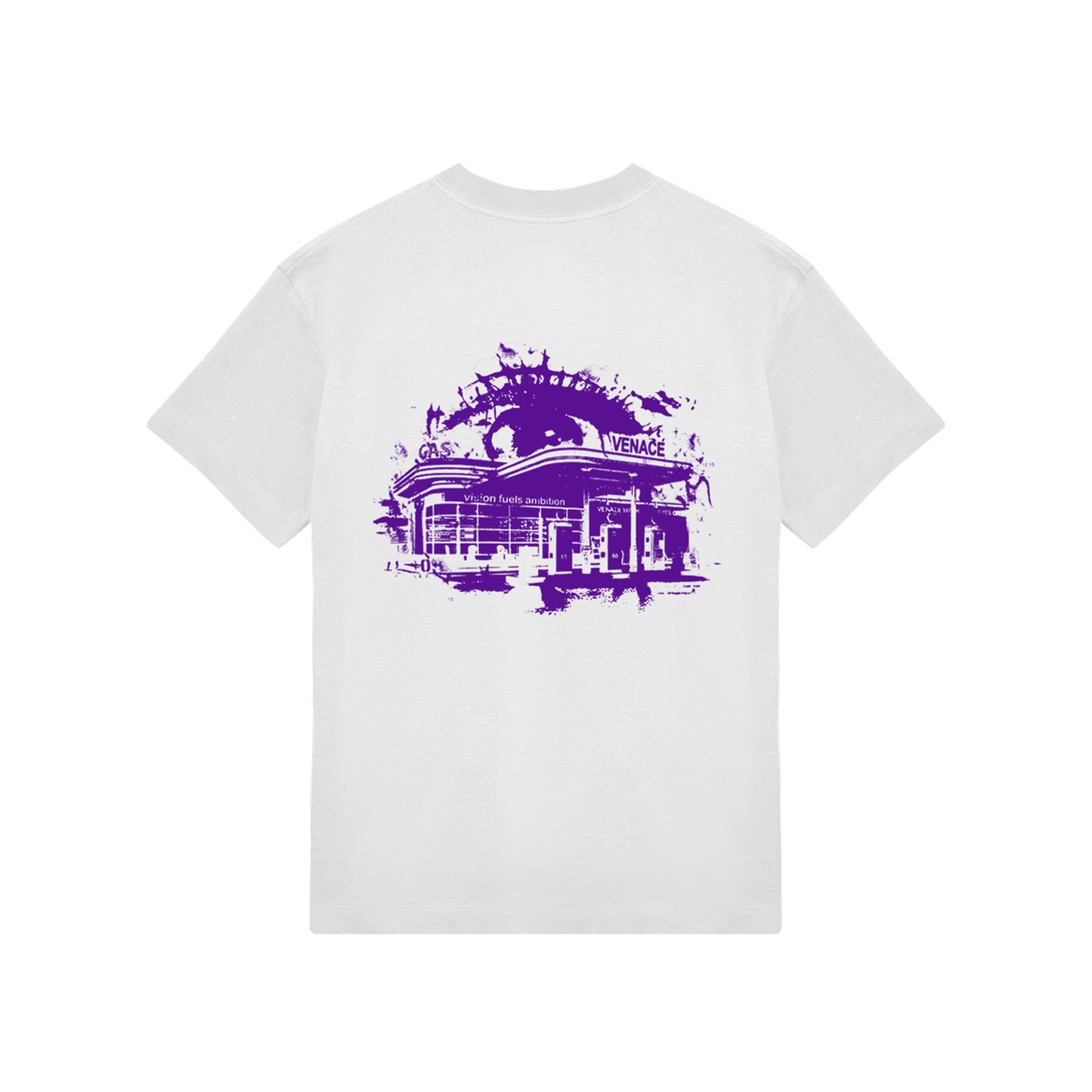 Venace "vision" tee white & purple