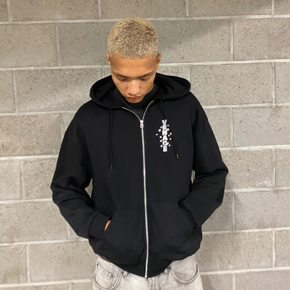 Venace "mm" zip-up hoodie