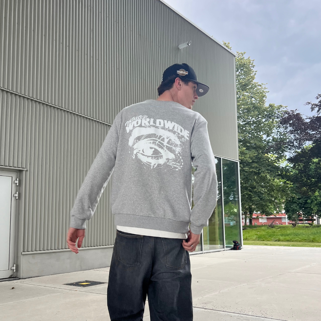 Venace "vision" sweater grey & white