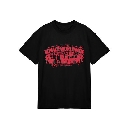 Venace "ftc" tee black & red
