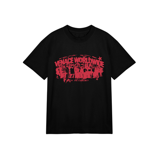 Venace "ftc" tee black & red