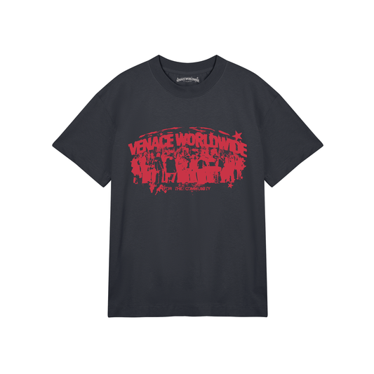 Venace "ftc" tee black & red