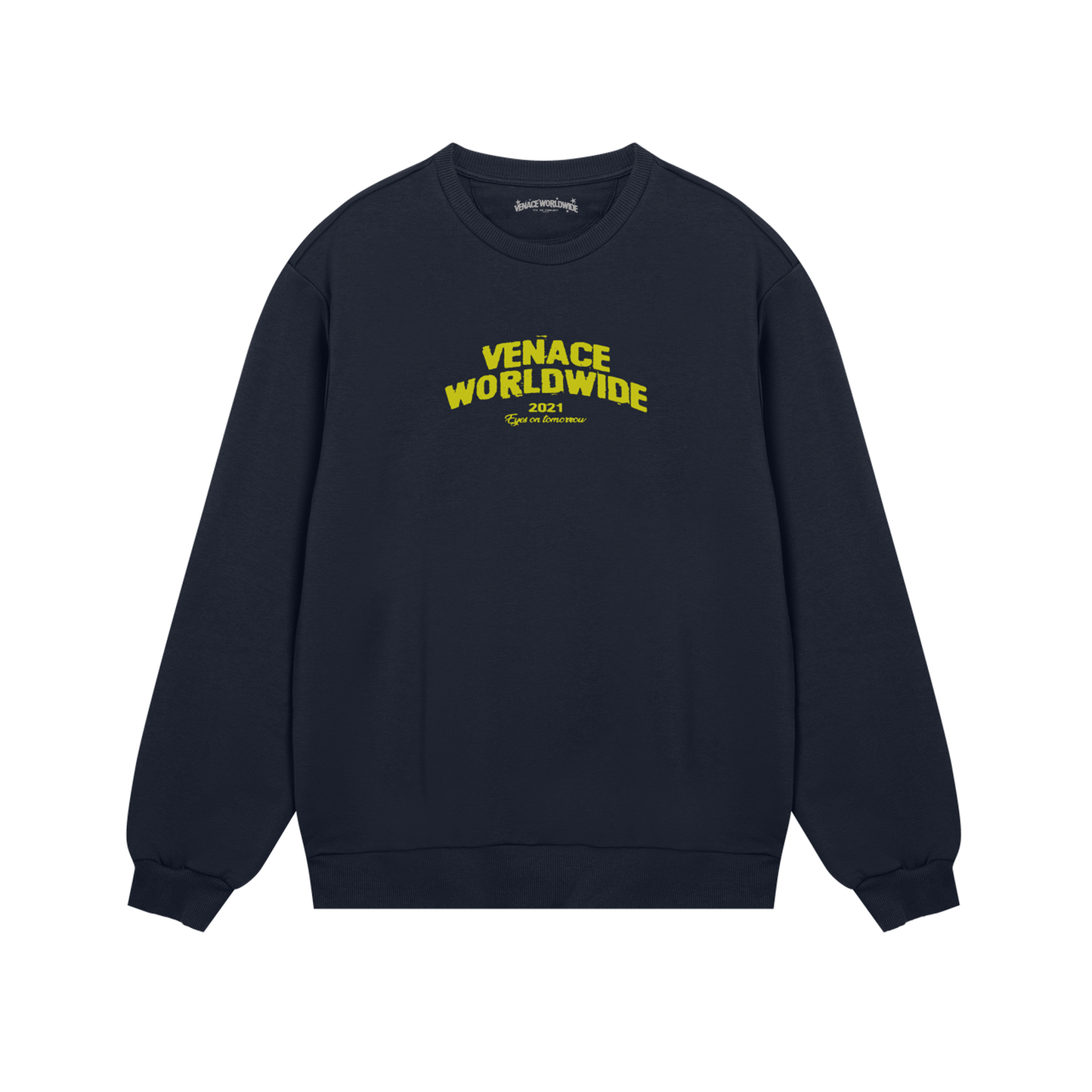 Venace "vision" sweater navy & yellow