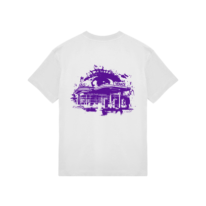 Venace "vision" tee white & purple