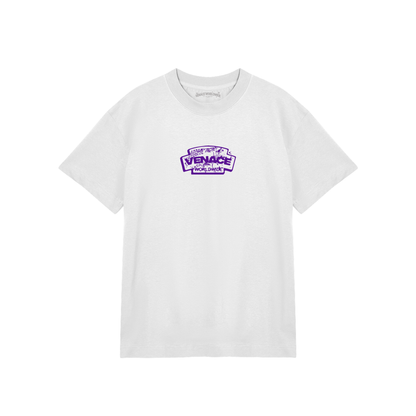 Venace "vision" tee white & purple