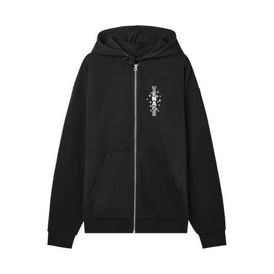 Venace "mm" zip-up hoodie